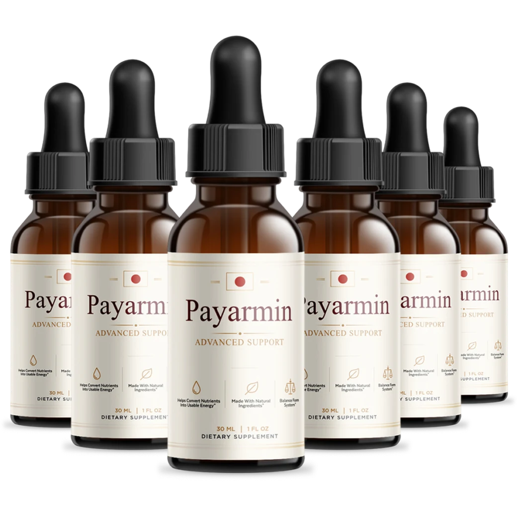 Six bottles of Payarmin blood sugar support drops
